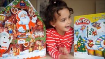 Play Doh and Kinder Surprise Christmas Advent Calendar Day 6 The Peanuts movie Maxi Kinder Eggs