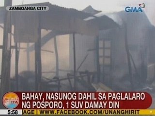 UB: Bahay, nasunog dahil sa paglalaro ng posporo sa Zamboanga City