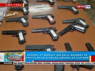 48 baril at mahigit 400 bala, nasabat sa pantalan sa gitna ng umiiral na gun ban