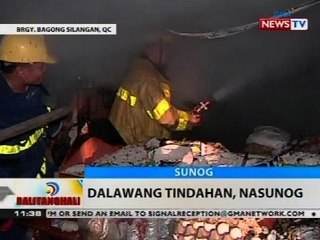 BT: Dalawang tindahan, nasunog