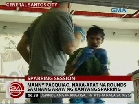 24 Oras: Manny Pacquiao, naka-apat na rounds sa unang araw ng kanyang sparring