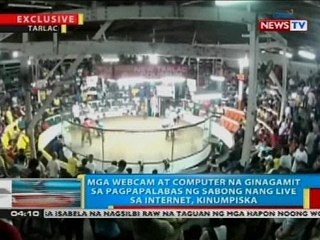 Mga webcam at computer na ginagamit sa pagpapalabas ng sabong nang live sa internet, kinumpiska