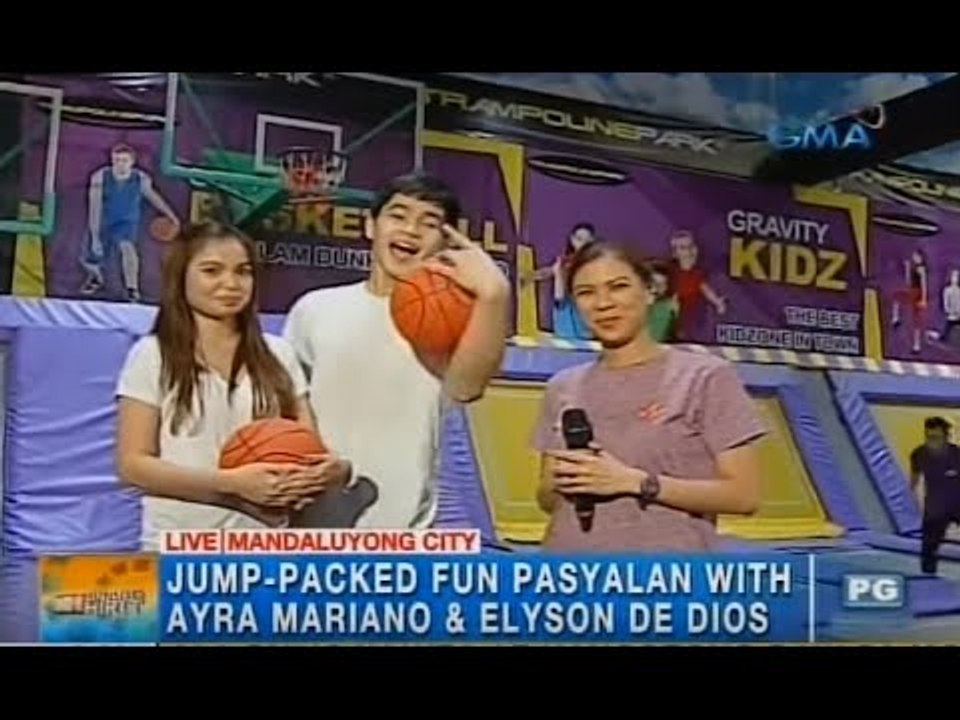 Isang trampoline park sa Mandaluyong City, binisita nina Ayra Mariano at Elysion De Dios