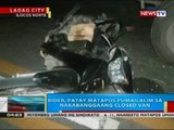 Rider, patay matapos pumailalim sa nakabanggaang closed van sa Laoag City