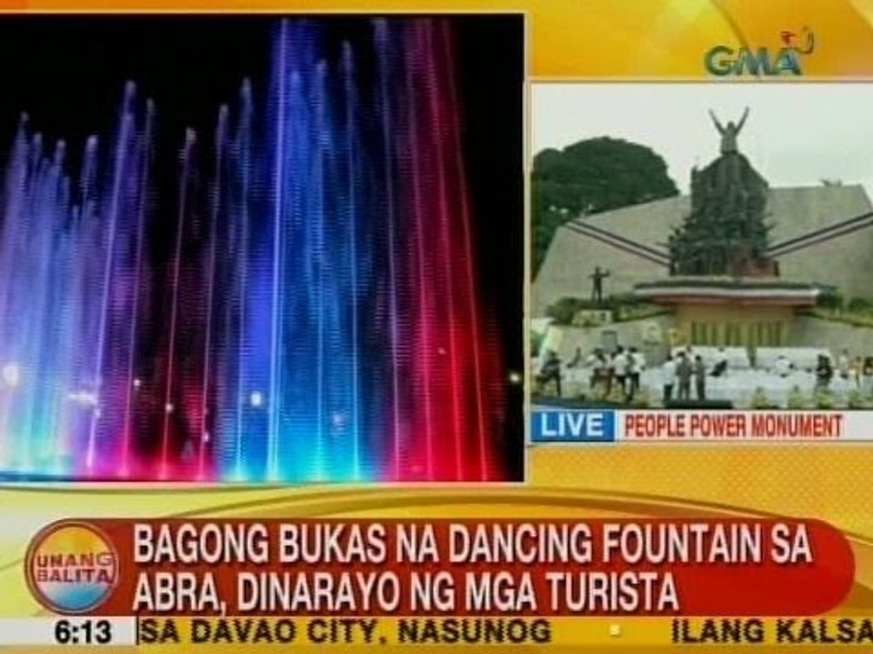 UB: Bagong bukas na dancing fountain sa Abra, dinarayo ng mga turista