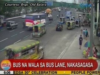 UB: Bus na wala sa bus lane, nakasagasa sa Commonwealth Ave., QC