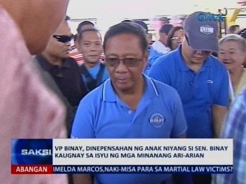 SAKSI: VP Binay, dinepensahan ng anak niyang si Sen. Binay kaugnay sa isyu ng mga minanang ari-arian