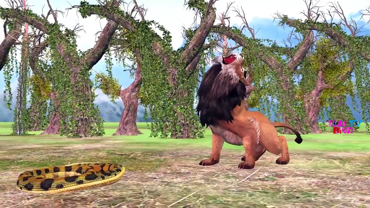 Crocodile Vs Elephant Fighting || Cartoon Animals Fight Videos || Nursery Rhymes For Collection