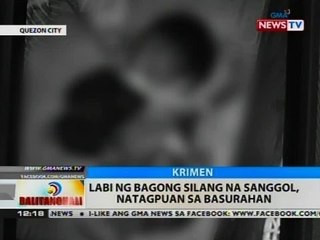 BT: Labi ng bagong silang na sanggol, natagpuan sa basurahan