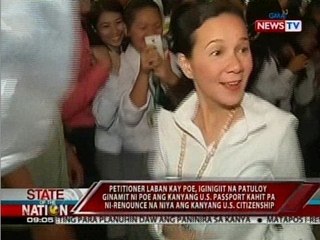 SONA: Petitioner laban kay Poe, iginigiit na patuloy ginamit ni Poe ang kanyang U.S. passport