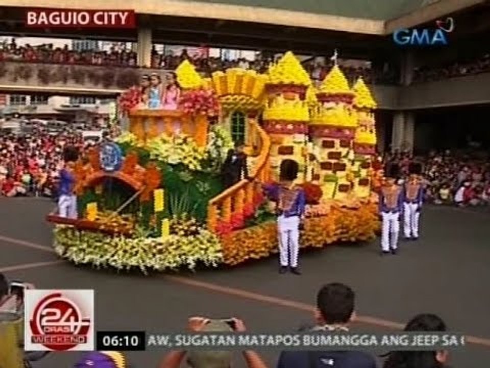 24 Oras: 23 makukulay na float na tadtad ng bulaklak, tampok sa grand float parade