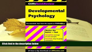 PDF [Free] Download  CliffsQuickReview Developmental Psychology Read Online