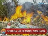 UB: Bodega ng plastic sa Tarlac City, nasunog