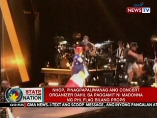 NHCP, pinagpaliwanag ang concert organizer dahil sa paggamit ni Madonna ng PHL flag bilang props