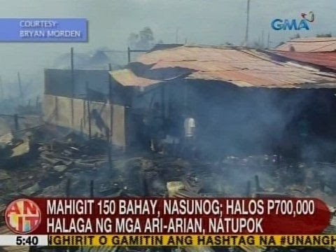 UB: Mahigit 150 bahay, nasunog sa Bacolod City
