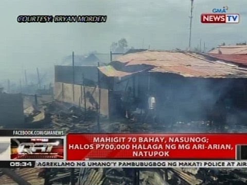 QRT: Mahigit 70 bahay, nasunog