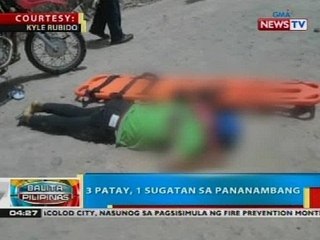 BP: 3 patay, 1 sugatan sa pananambang
