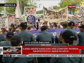 Download Video: QRT: Ilang grupo kabilang ang comfort women, nagprotesta laban sa EDCA