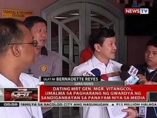Vitangcol, umalma sa pagharang ng gwardya ng Sandiganbayan sa panayam niya sa media