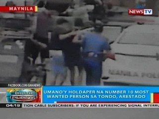 BP: Umano'y holdaper na number 10 most wanted person sa Tondo, arestado