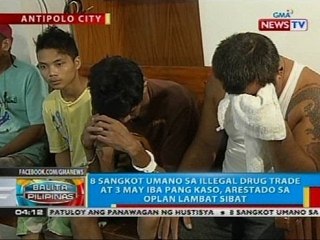 8 sangkot umano sa illegal drug trade at 3 may iba pang kaso, arestado sa Oplan Lambat Sibat