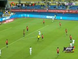 إبراهيم توري يسدد كرة خطيرة على مرمى مصر بعد تشتيت خاطئ من الحضري | تعليق علي محمد علي