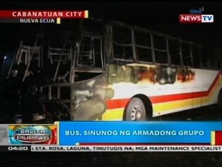 BP: Bus sa Cabanatuan City, sinunog ng armadong grupo