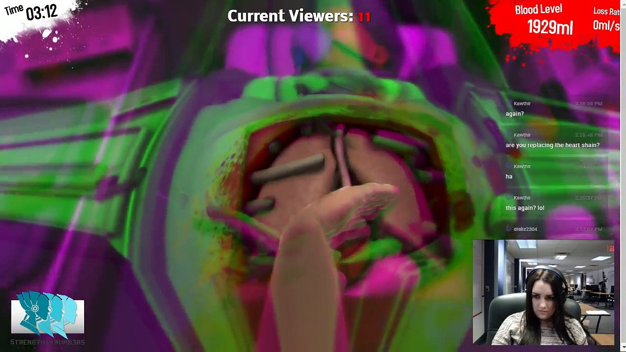 Emily Playing Poorly Game Streaming: Surgeon Simulator