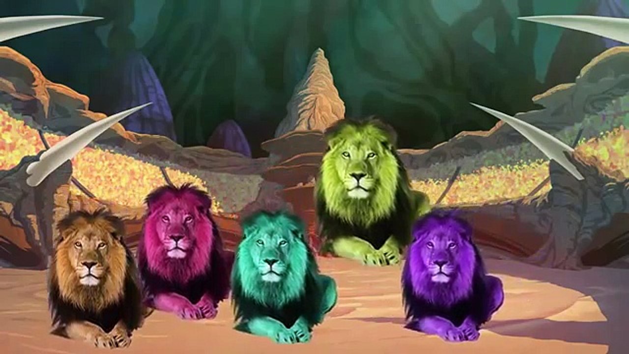 Animal Finger Family For Kids - Lion Cartoon Nursery Finger Family Rhymes For Children