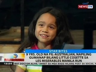 Download Video: BT: 9 y/o na Fil-Aussie, napiling gumanap bilang Little Cosette sa Les Miserables Manila Run