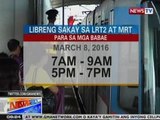 NTG: Libreng serbisyo para sa mga babae ngayong Int'l Women's Day