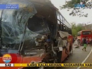 UB: 34 na tao, sugatan sa salpukan ng 2 bus sa Zamboanga Sibugay