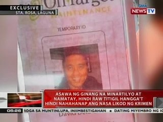 Asawa ng ginang na minartilyo at namatay, hindi raw titigil hangga't di nakakamit ang hustisya