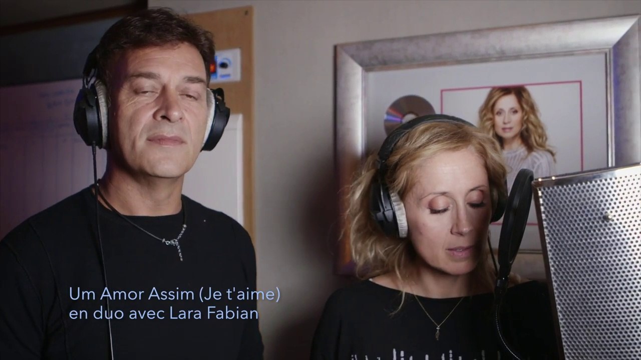 Lara Fabian e Tony Carreira in studio