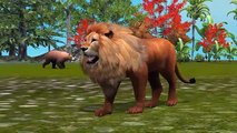 Lion 3D Finger Family Rhymes | Finger Family Lion 3D Songs For Children