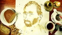 This unique artist creates famous faces out of food