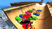 Offroad Color Cars and Spiderman Cartoon Fun Videos and Colors for Kids with More Nursery Rhymes