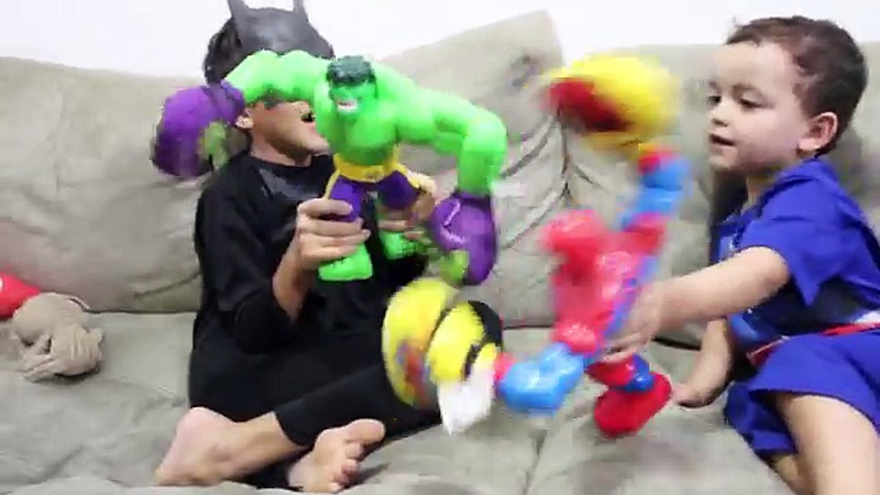 Maleficent POO COLORED BALLS with Batman & Spiderman vs Joker Superhero Fun in Real Life