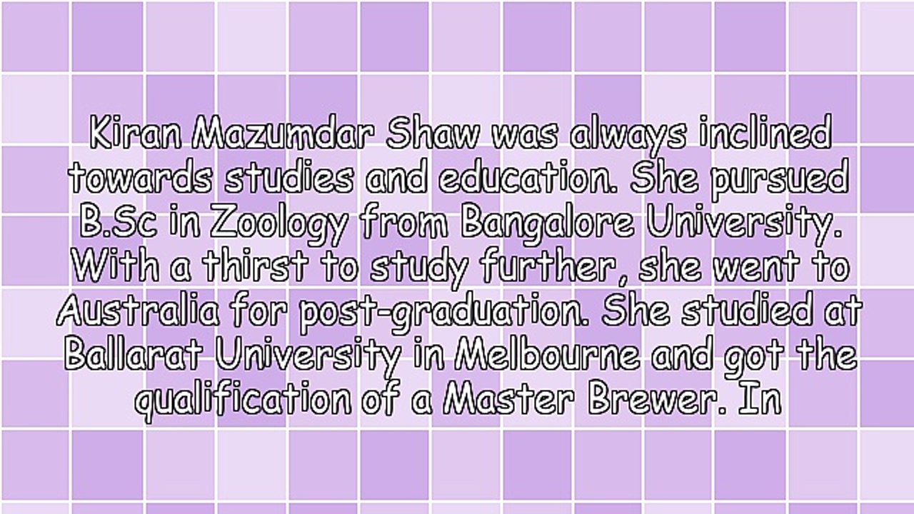 The Success Story of Kiran Mazumdar Shaw