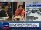 SAKSI: Hiling na executive session ni Deguito, pinagbigyan ng senado