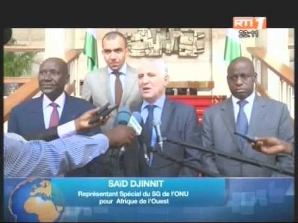 Audience du president de la republique accordée au représentant spécial du sécrétaire général des Nations Unies pour l'Afrique de l'ouest