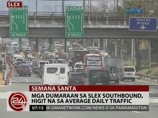 24 Oras: Dagsa ng mga motorista sa SLEX southbound, inaasahang magsisimula bukas