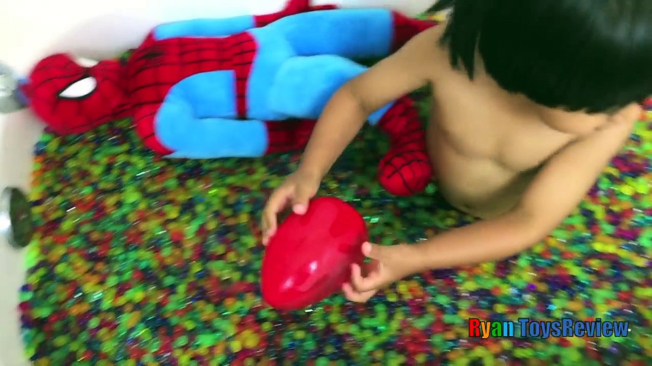 Orbeez Bath Spa SURPRISE TOYS Shopkins Spiderman Disney Cars McQueen Frozen Funko Ryan ToysReview