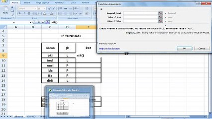 fungsi IF pada excel part 2