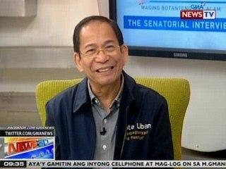 NTG: Oplan e-Leksyon: The senatorial interviews: Dante Liban
