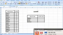 fungsi SUMIF pada excel