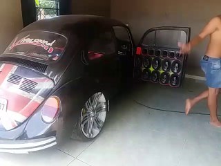 fusca viper sound com 10 trikcial e forro no acrilico