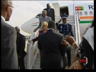 Arrivée du Président Ouattara au Sénégal dans le cadre de la fête du cinquantenaire de la BCEAO