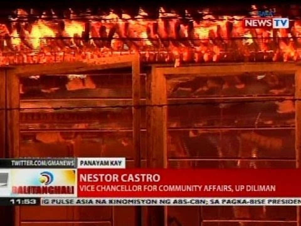 BT: Panayam kay Nestor Castro, vice chancellor for community affairs, UP Diliman