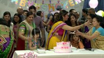 Cake Cutting Ceremony An Indian Hindu Baby Shower at Sanatan Mandir Cultural Centre SMCC Toronto